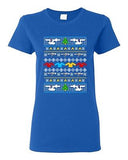 Ladies Star Travel Ugly Christmas Comic Space Movie Parody Funny DT T-Shirt Tee