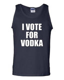 I Vote For Vodka Beverages Humor Novelty Statement Graphic Adult Tank Top