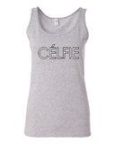 Junior Celfie Selfie Social Network Pic Camera Funny Humor Sleeveless Tank Tops