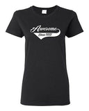Ladies Awesome Since 1988 With Tail Happy Birthday Gift Funny DT T-Shirt Tee