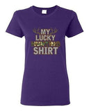 Ladies My Lucky Hunting Shirts Deer Hunt Camouflage Camo Funny DT T-Shirt Tee