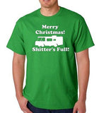 Adult Merry Christmas Shitter's Full Funny Humor Hoilday Xmas Funny T-Shirt Tee