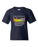 Periodic Table Of Elements Science Chemistry Funny DT Youth Kids T-Shirt Tee