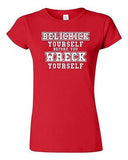 Junior Belichick Yourself Before You Wreck Yourself Football Game DT T-Shirt Tee