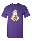 Lets Roll Yeti Skate Snow Board BeanePod Artworks Art Funny DT Adult T-Shirt Tee