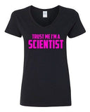 V-Neck Ladies Trust Me I'm A Scientist Science Experiment Funny T-Shirt Tee