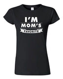 Junior I'm Mom's Favorite Daughter Christmas Gift Funny Humor DT T-Shirt Tee