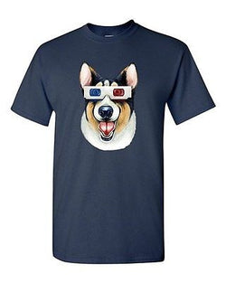 Corgi 3D Glass Dog Animal Lover Tanya Ramsey Artworks Art DT Adult T-Shirts Tee