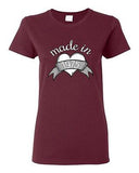 Made in 1975 40th Birthday Heart Crest Over The Hill Party DT Ladies T-Shirt Tee
