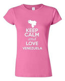 Junior Keep Calm And Love Venezuela Country Statement Novelty T-Shirt Tee