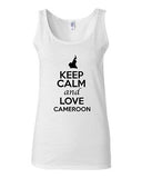 Junior Keep Calm And Love Cameroon Country Nation Patriotic Sleeveless Tank Top