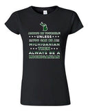 Junior Always Be Yourself Unless You Can Be An Michiganian Map DT T-Shirt Tee