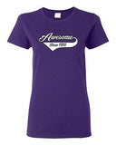 Ladies Awesome Since 1956 With Tail Happy Birthday Gift Funny DT T-Shirt Tee