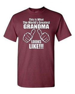 This Is What The World's Greatest Grandma Looks Like Adult Graphic T-Shirt Tee