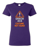 Ladies Costume Error 404 Not Found Halloween Orange Funny Humor DT T-Shirt Tee