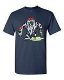 Zombie Yeti Undead Animals Snowman Devil Monster Horror Adult DT T-Shirt Tee