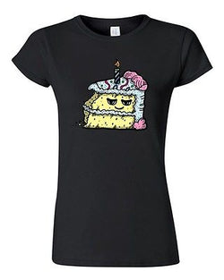 Junior Too Cute To Eat Birthday Cake Sweet Food Dessert Novelty DT T-Shirt Tee