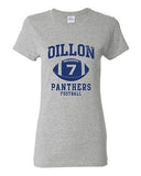 Ladies Dillon 7 Football Retro Sports Novelty DT T-Shirt Tee