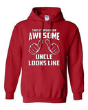 This is What an Awesome Uncle Looks Like Novelty Gift Sweatshirt Hoodies