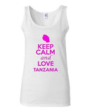 Junior Keep Calm And Love Tanzania Country Nation Patriotic Sleeveless Tank Top