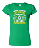 Junior Firefighter Rescue Hero I Married Mine Husband Funny Humor DT T-Shirt Tee