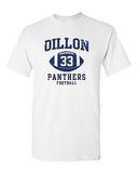 Dillon Football Retro Sports Novelty Adult DT T-Shirt Tee