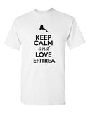 Keep Calm And Love Eritrea Country Nation Patriotic Novelty Adult T-Shirt Tee