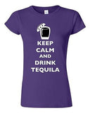 Junior Keep Calm And Drink Tequila Drunk Alcohol Drinks Funny DT T-Shirt Tee