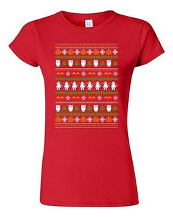 Junior Halloween Ugly Christmas Owl Poppet Pumpkin Funny Humor DT T-Shirt Tee