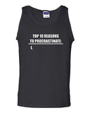 Top 10 To Procastinate 1. Humor Novelty Statement Graphics Adult Tank Top