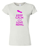 Junior Keep Calm And Love Nepal Country Nation Patriotic Novelty T-Shirt Tee