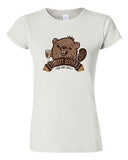 Junior Thirsty Beaver Log Cute Animal BeanePod Artworks Art Funny DT T-Shirt Tee