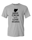 Keep Calm And Love Nigeria Country Nation Patriotic Novelty Adult T-Shirt Tee