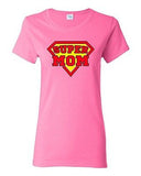Ladies Super Mom Superhero Super Mom Hero Mothers Day Gift Funny DT T-Shirt Tee