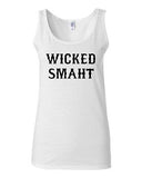 Junior Wicked Smaht Genius Novelty Statement Sleeveless Graphics Tank Top