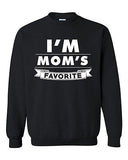 I'm Mom's Favorite Son Christmas Gift Funny Humor DT Novelty Crewneck Sweatshirt