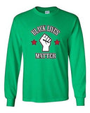 Long Sleeve Adult T-Shirt Black Lives Matter Support Campaign Protest LA DT