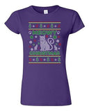 Junior Meowy Cat Animals Pet Kitten Ugly Christmas DT T-Shirt Tee