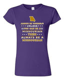 Junior Always Be Yourself Unless You Can Be An Missourian Map DT T-Shirt Tee