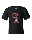 Teddy Bear Quarterback Sports Football Minnesota Fan DT Youth Kids T-Shirt Tee