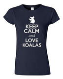 Junior Keep Calm And Love Koalas Bear Wildlife Animal Lover Humor T-Shirt Tee
