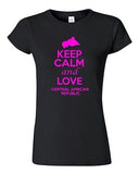 Junior Keep Calm And Love Central African Republic Country Novelty T-Shirt Tee