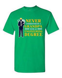 Never Underestimate A Grandpa With Engineering Degree Funny DT Adult T-Shirt Tee