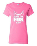 Ladies What Does the Fox Say Sound Music Song Party Swag Retro Cool T-Shirt Tee
