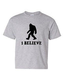 I Believe Sasquatch Bigfoot Yeti Funny Humor Novelty Youth Kids T-Shirt Tee