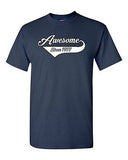 Awesome Since 1977 With Tail Age Happy Birthday Gift Funny DT Adult T-Shirt Tee