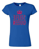 Junior Selfie Queen Crown Pink Reverse Selfy Camera Funny Humor DT T-Shirt Tee