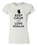 Junior Keep Calm And Love Koalas Bear Wildlife Animal Lover Humor T-Shirt Tee