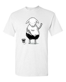 Unconventional Gege Artworks Clever Art Paint Sheep Funny DT Adult T-Shirt Tee