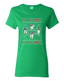 Ladies Bling Dance Telephone Music Song Ugly Christmas Funny DT T-Shirt Tee